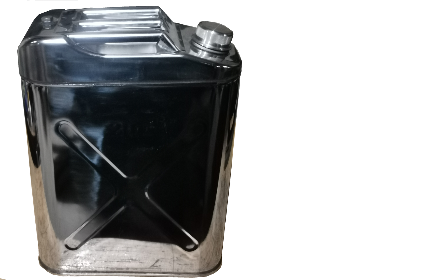 Edelstahlkanister 20 Liter mit flexiblen Kustoffausgießer