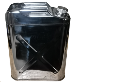 Edelstahlkanister 20 Liter mit flexiblen Kustoffausgießer